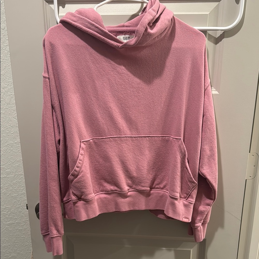 Set active pink hoodie